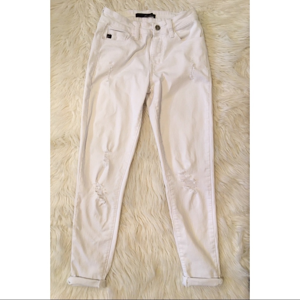 KanCan white distressed jeans size 3 / 25